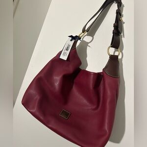 Dooney & Bourke Wine and Chocolate Hobo Bag